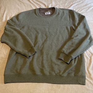 Vintage XXL army green crewneck